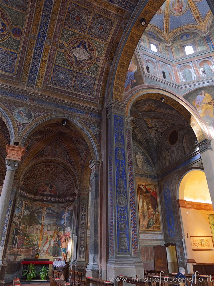 Biella (Italy) - Chapel of the Crucifixion and left transept arm in the Basilica of San Sebastiano